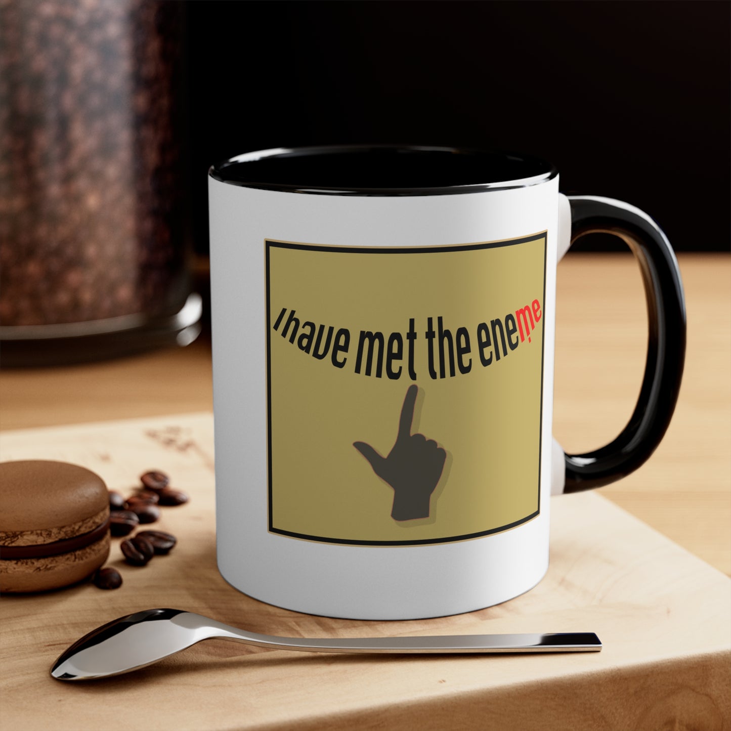 I have Met the Eneme Accent Coffee Mug, 11oz