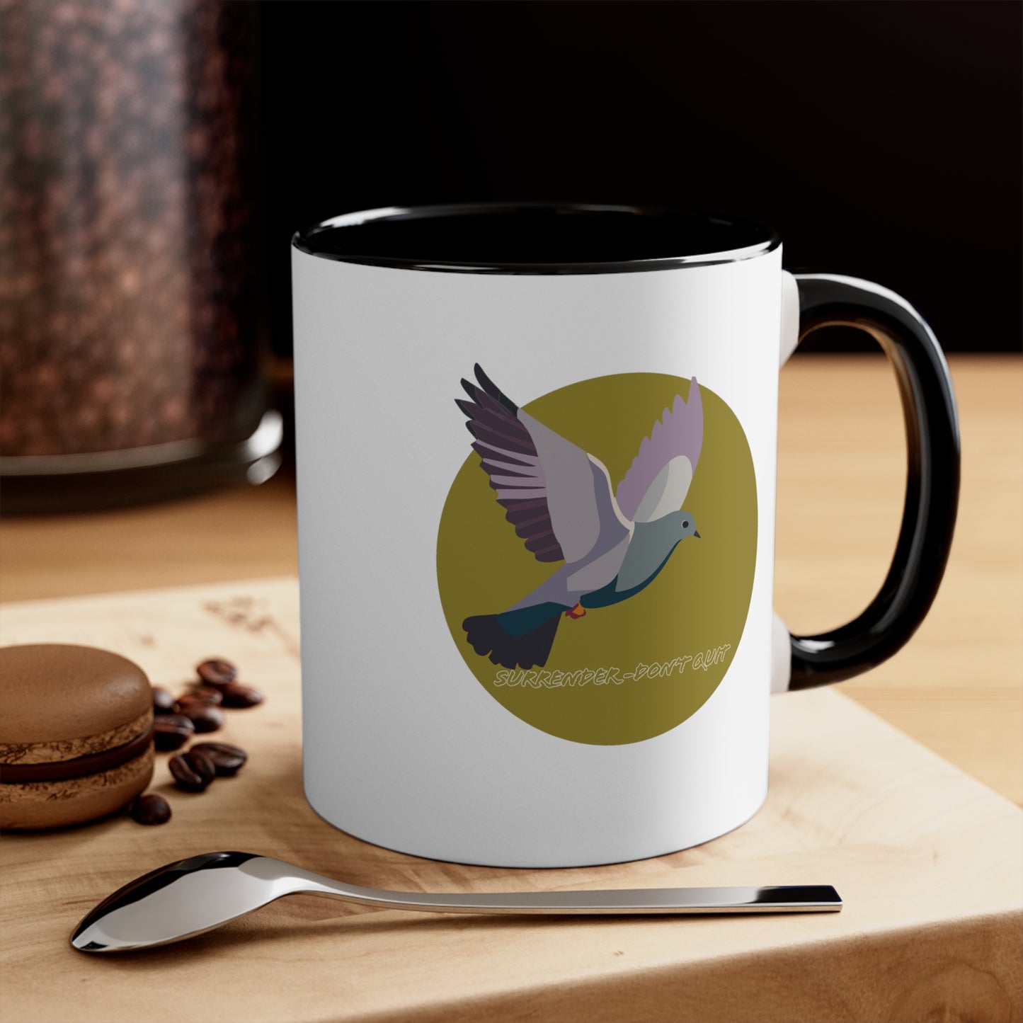 Surrender-Don't Quit Accent Coffee Mug, 11oz