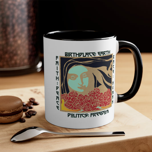 Birthplace Earth Accent Coffee Mug, 11oz