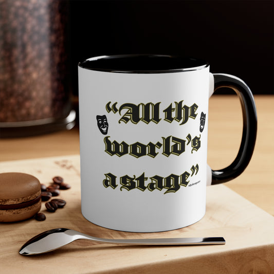 All the World's a Stage Accent Coffee Mug, 11oz