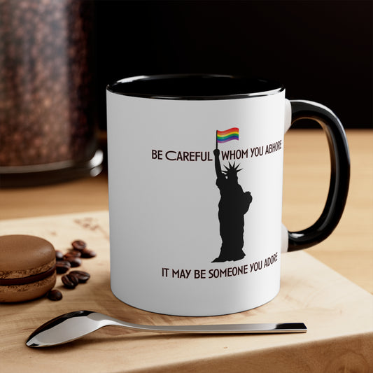 Be Careful Accent Coffee Mug, 11oz